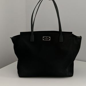 Kate Spade canvas tote in black